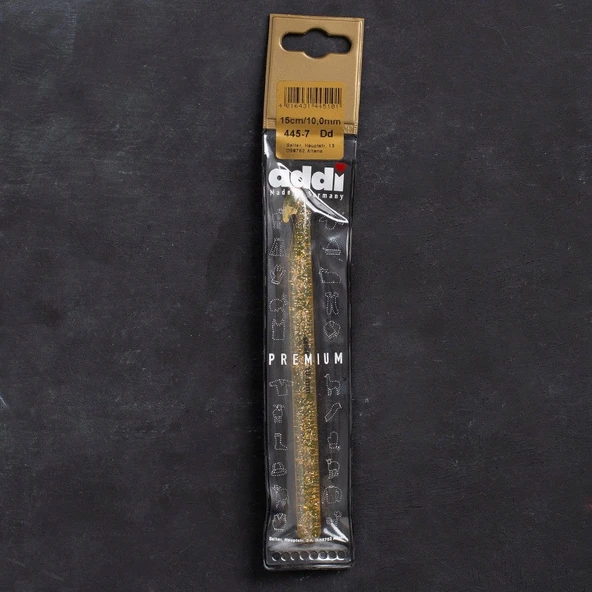 Norino Addi Champagner 10mm 15cm Plastik Simli Yün Tığ - ürün görseli 1