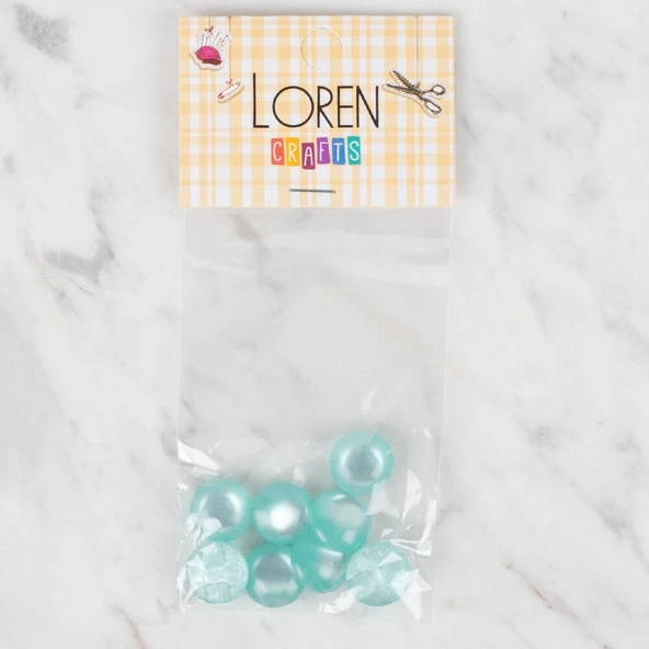 Norino Loren Crafts 8 li Yeşil Düğme - 47 ürün görseli 1