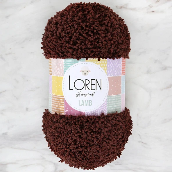 Norino Loren Lamb Kahverengi El Örgü İpi - R043 ürün görseli 1