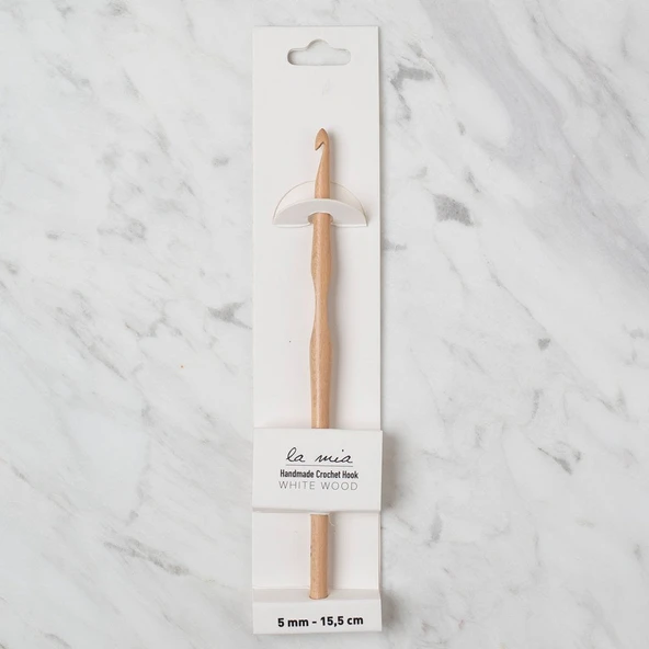 Norino La Mia Whitewood 5 mm 15.5 cm Ahşap Yün Tığ ürün görseli 1