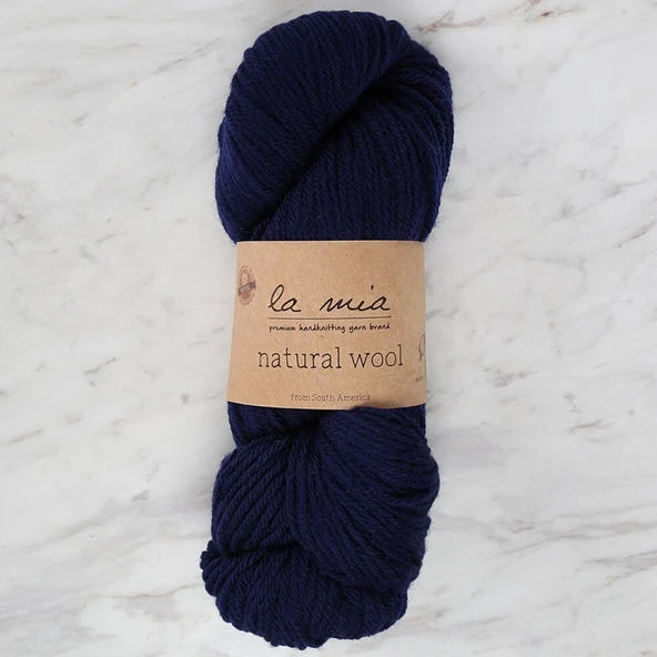 Norino La Mia Natural Wool Lacivert El Örgü İpi - L630 ürün görseli 1