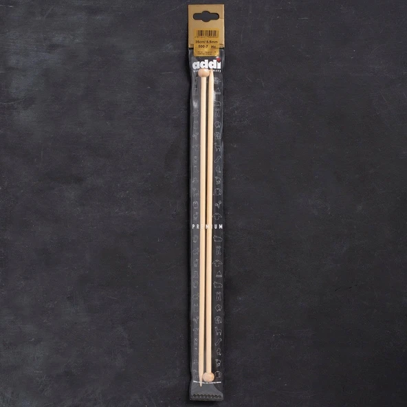 Norino Addi Bambus 5,5mm 35cm Bambu Örgü Şişi - 500-7 ürün görseli 1