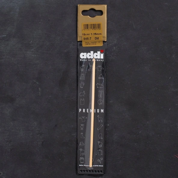 Norino Addi Bambus 3,25mm 15cm Bambu Yün Tığ - 545-7 ürün görseli 1