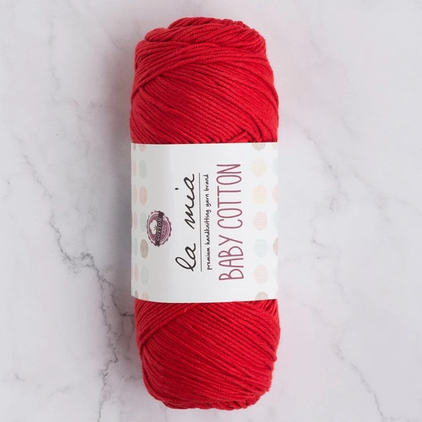 Norino La Mia Baby Cotton Kırmızı El Örgü İpi - L033 - 33634 ürün görseli 1