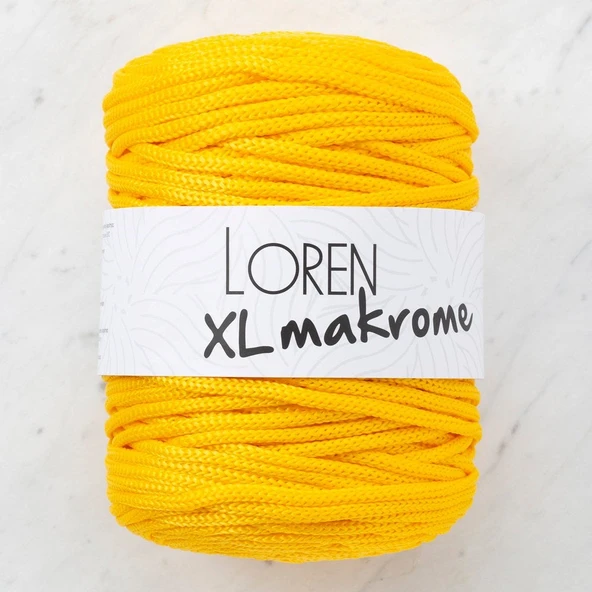 Norino Loren XL Makrome Sarı El Örgü İpi - R002 - 33703 ürün görseli 1