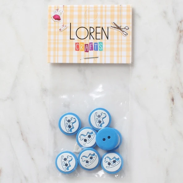 Norino Loren Crafts 8 li petrol mavi - 501 ürün görseli 1