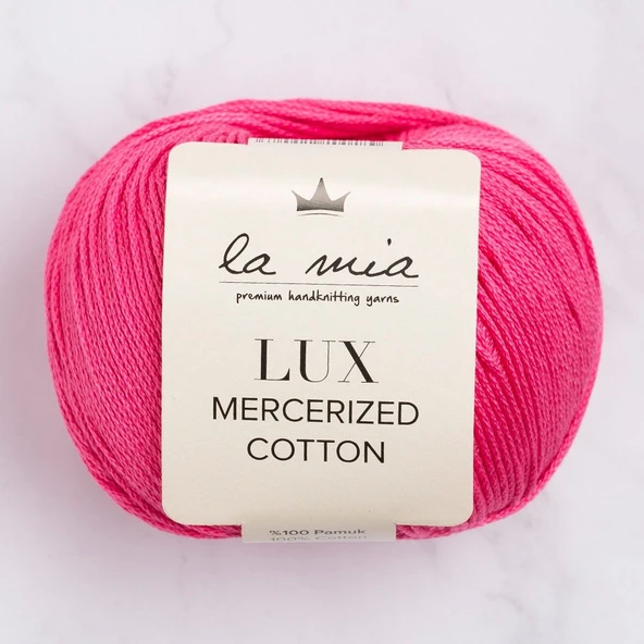 Norino La Mia Lux Mercerized Cotton Fuşya El Örgü İpi - 35 - 33746 ürün görseli 1