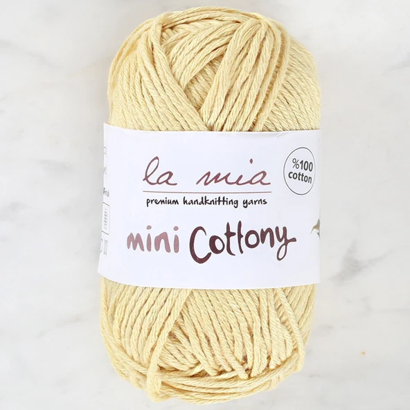Norino La Mia Mini Cottony 25 gr Sarı Bebek El Örgü İpi - ürün görseli 1