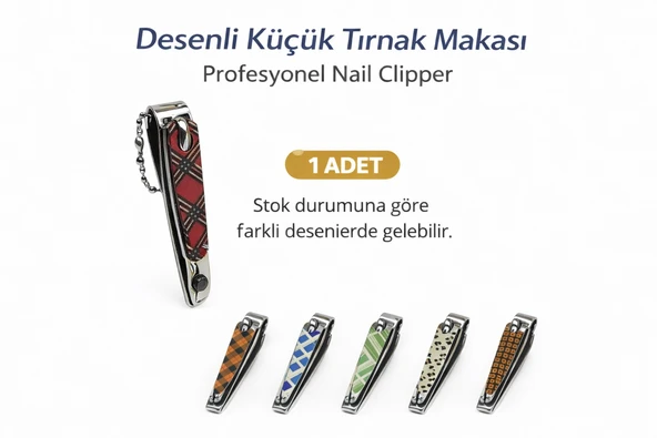 Norino Profesyonel Küçük Tırnak Makası Desenli Nail Clipper 1 Adet ürün görseli 1