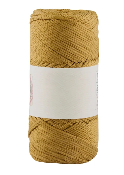 Norino Makrome İpi 3mm Polyester Hardal ürün görseli 1
