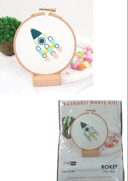 Norino Nakış Kitleri Kasnaklı 8.6 X 6 Cm Roket ürün görseli 1