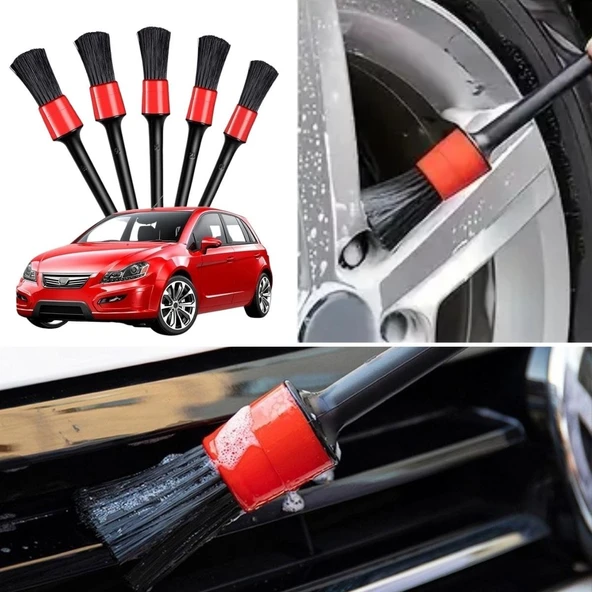 Norino Norino® 5’li Çok Amaçlı Araç İçi ve Dış Yüzey Temizlik & Detaylandırma Fırça Seti ürün görseli 1