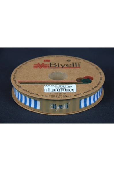 Norino Biye Kalın Çizgili Katlı F08 Petrol 2 Cm 25 Metre %65 Koton %35 Polyester ürün görseli 1