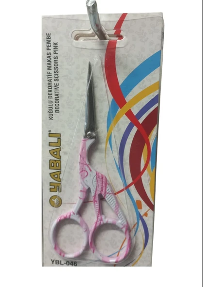 Norino Nakış Makası Kuğulu Dekoratif Makas Pembe Ybl-046 Model 8 ürün görseli 1