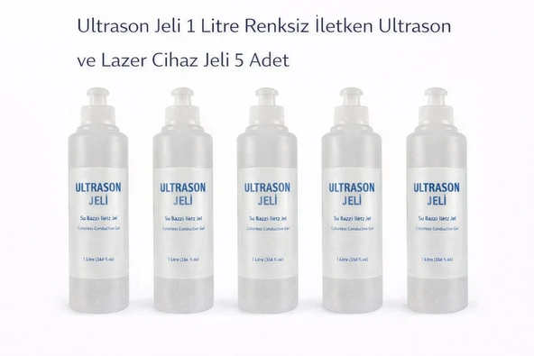 Norino Ultrason Jeli 1 Litre Renksiz İletken Ultrason ve Lazer Cihaz Jeli 5 Adet ürün görseli 1