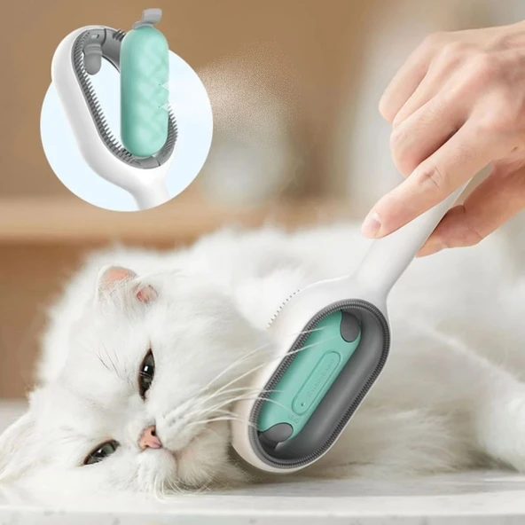 Norino Norino® Su Hazneli Kedi ve Köpek Tüyü Toplamama Fırçası Su Hazneli Pet Tarağı ürün görseli 1