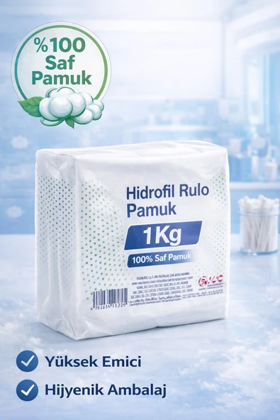 Norino Hidrofil Rulo Pamuk 1 Kg Saf Pamuk Yüksek Emici Medikal ve Kozmetik Kullanım 1 ADET ürün görseli 1