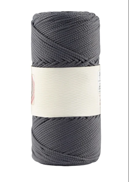 Norino Makrome İpi 3mm Polyester Antrasit ürün görseli 1