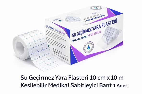 Norino Su Geçirmez Yara Flasteri 10 cm x 10 m Kesilebilir Medikal Sabitleyici Bant 1 Adet ürün görseli 1