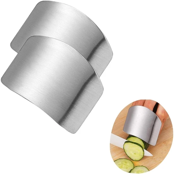 Norino Norino® 2li Metal Parmak Koruyucu Hızlı ve Güvenli Kesme Paslanmaz Çelik Koruyucu Aparat ürün görseli 1