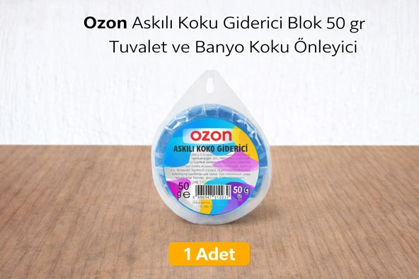 Norino Ozon Askılı Koku Giderici Blok 50 gr Tuvalet ve Banyo Koku Önleyici 1 Adet ürün görseli 1