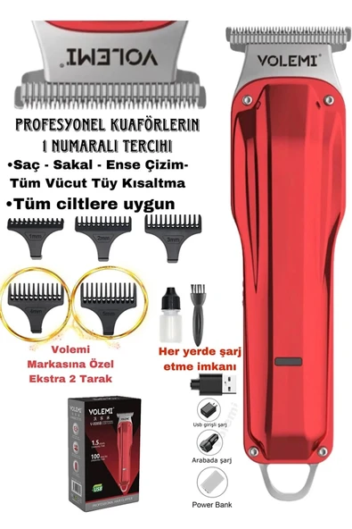 Norino V-0085b Saç Sakal Ense Çizim Lazer Öncesi Kişisel Bakım Unisex Tıraş Makinesi ürün görseli 1