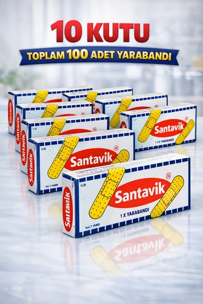 Norino Santavik İlk Yardım Bandı Yara Bandı 10lu 10 Paket ürün görseli 1