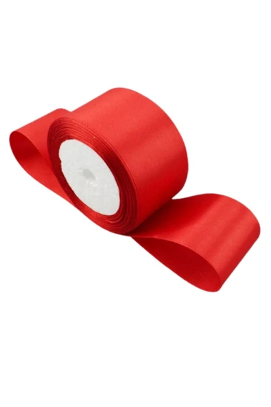 Norino Saten Kurdele 6 Cm Kırmızı 10 Metre ürün görseli 1
