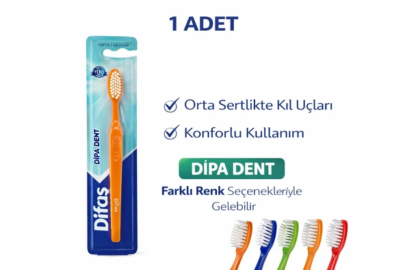Norino Difas Dipa Dent Medium Diş Fırçası Orta Sert 1 ADET ürün görseli 1