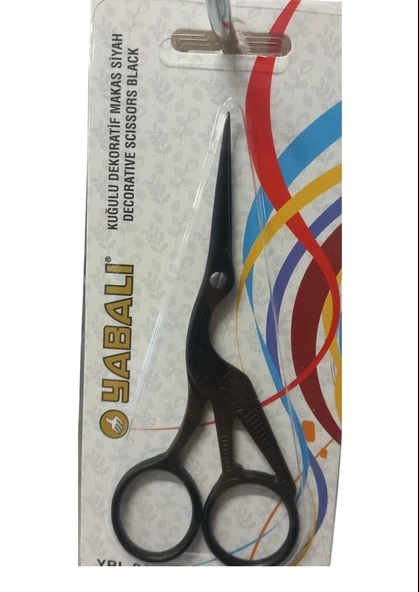 Norino Nakış Makası Kuğulu Dekoratif Makas Siyah  Ybl-045 Model 11 ürün görseli 1