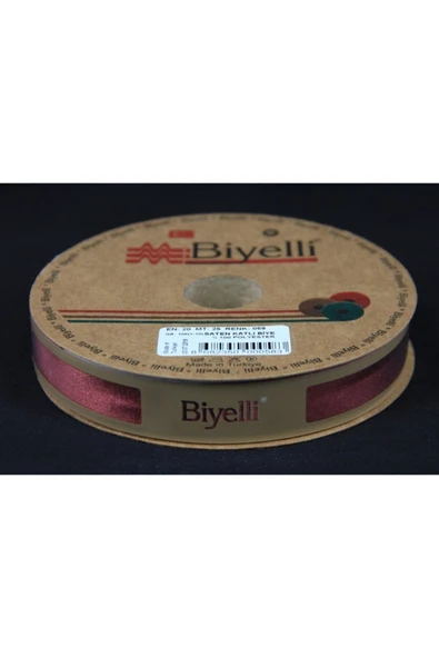 Norino Biye Saten Katlı 059 Koyu Kiremit 2 Cm 25 Metre %100 Polyester ürün görseli 1