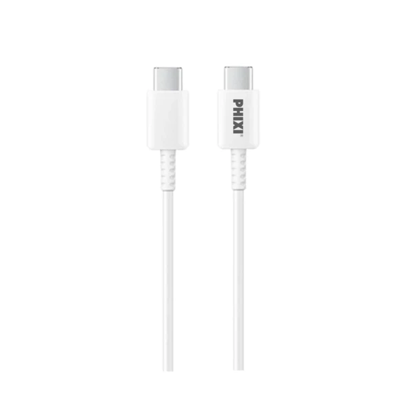 PHIXI CB408T 60W Type-C to Type-C Hızlı Şarj Kablosu – PD 5.0 USB-C Şarj Kablosu ürün görseli 1