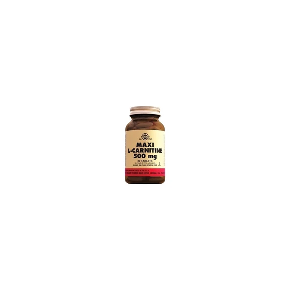 Solgar Maxi L-Carnitin 500 Mg 30 Tablet SLG005709 ürün görseli 1