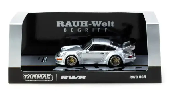 Tarmac Works 1/64 RWB 964 Silver - HOBBY64 ürün görseli 1