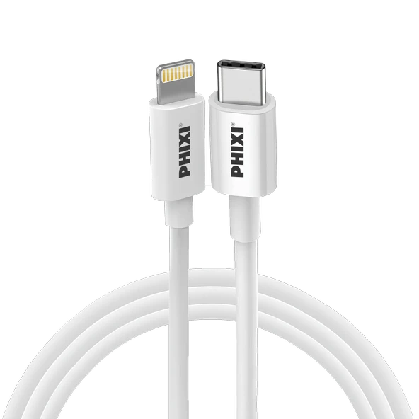 PHIXI CB422L Type-C to Lightning Şarj ve Data Kablosu 27W 2m iPhone ürün görseli 1
