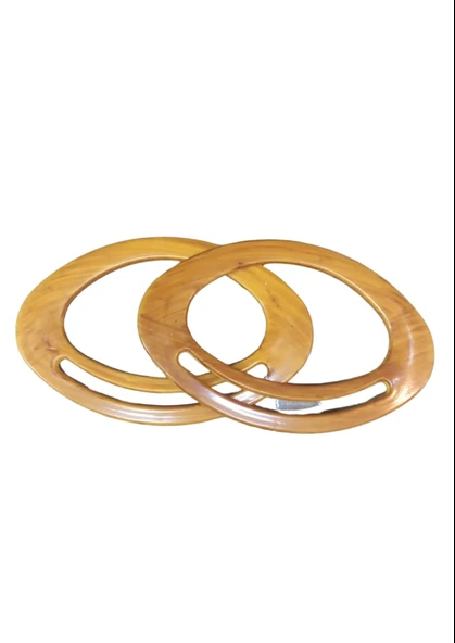 Norino Çanta Sapı Oval Açık Kahverengi 18 Cm ürün görseli 1