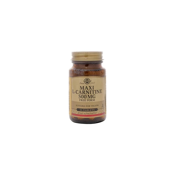 Solgar Maxi L-Carnitine 500 Mg 30 Tablet 033984005709 ürün görseli 1