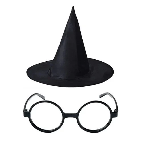 Norino Harry Potter Büyücü Şapkası Ve Harry Potter Büyücü Gözlüğü Siyah Renk ürün görseli 1