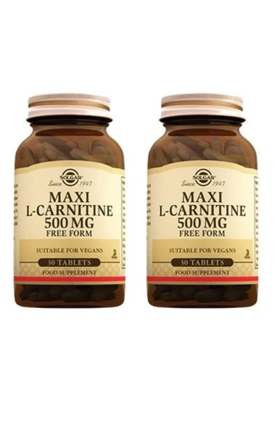 Solgar Maxi L-carnitine 500 Mg 30 Tablet 2 Adet ürün görseli 1