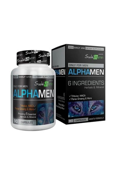 Suda Vitamin Alphamen 90 Kapsül Erkekler İçin Takviye Edici Gıda ürün görseli 1