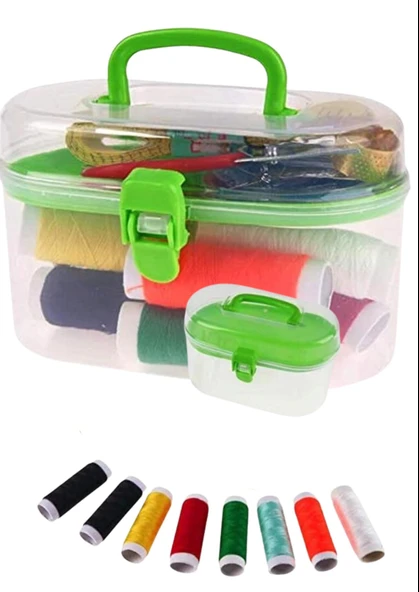 Norino İplik Set Oval Plastik Dikiş Seti ürün görseli 1