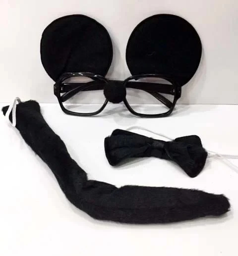Norino Mickey Mouse Gözlüğü Papyonu Kuyruğu Seti ürün görseli 1
