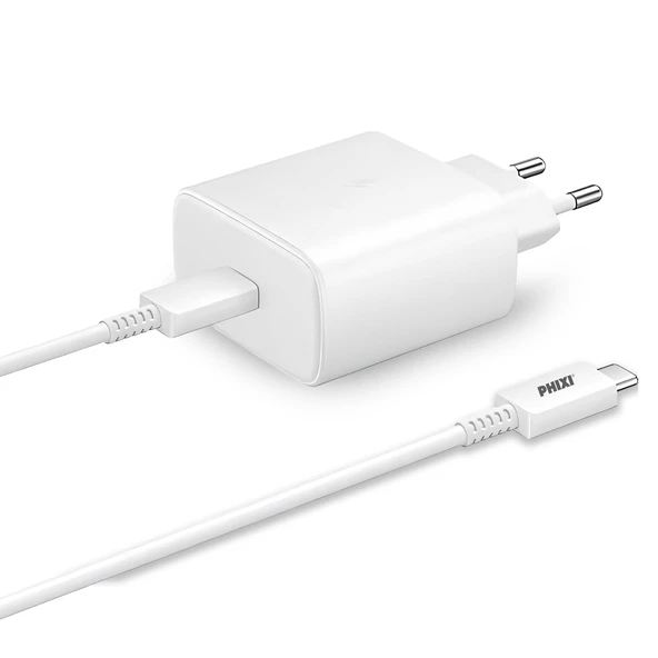 PHIXI UPD4133T 33W PD Hızlı Şarj Adaptörü Type-C Kablolu ürün görseli 1