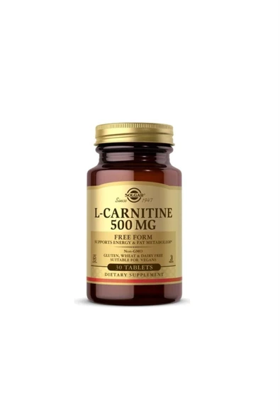 Solgar L-Carnitine 500 mg 30 Tablet ürün görseli 1