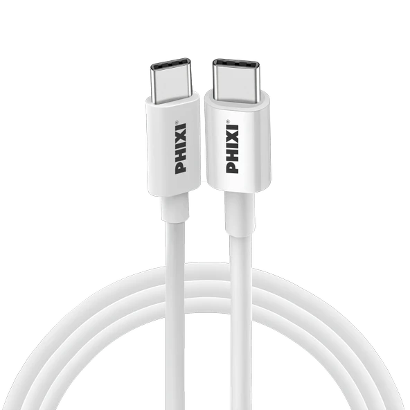 PHIXI CB422T Type-C to Type-C Şarj ve Data Kablosu 27W 2m USB-C ürün görseli 1
