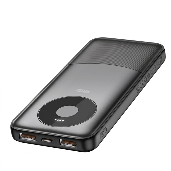 PHIXI Force P16 10000mAh Powerbank – 2.1A Hızlı Şarj Dual USB Taşınabilir Şarj Cihazı ürün görseli 1