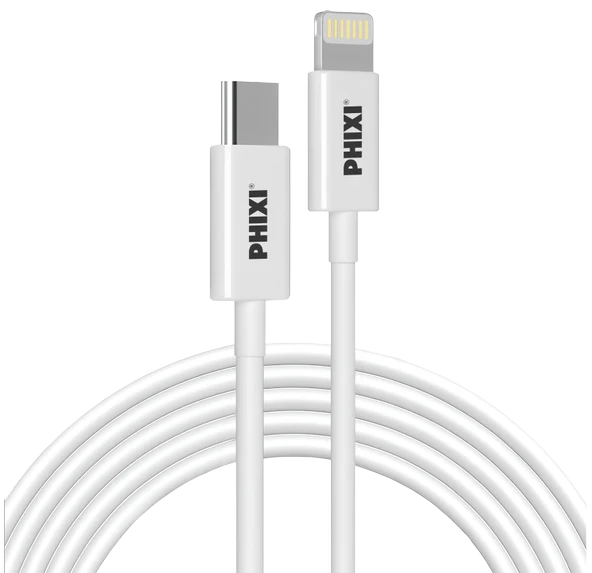 PHIXI CB423L Type-C to Lightning Şarj ve Data Kablosu 27W 3m iPhone ürün görseli 1