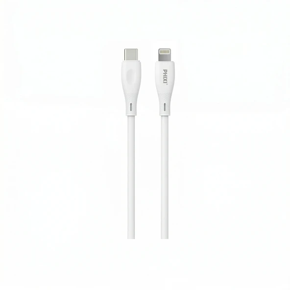 PHIXI CB440LW 30W USB-C to Lightning Hızlı Şarj Kablosu – PD Destekli Silikon iPhone Kablo ürün görseli 1