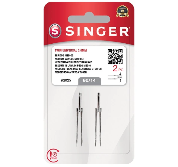 Norino Çift İğne 3mm. (2'li Blister/14 No.) ürün görseli 1