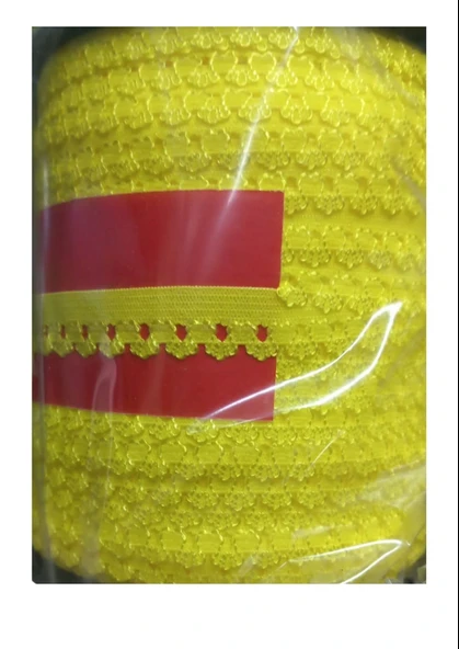 Norino Çamaşır Lastiği Dantelli 1 Cm 1 Metre Sarı ürün görseli 1